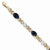 14K Yellow Gold Diamond and Sapphire Bracelet