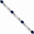 14K White Gold Diamond and Sapphire Bracelet