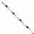 14K Yellow Gold Diamond and Sapphire Oval Bracelet