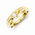 14k Yellow Gold Diamond Mens Ring