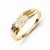 14k Yellow Gold Diamond Mens Ring