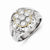 14k White Gold Diamond Men's Ring