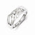 14k White Gold Diamond Mens Ring