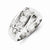 14k White Gold Diamond Men's Ring