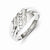 14k White Gold Diamond Men's Ring