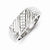 14k White Gold Diamond Men's Ring