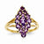 14k Yellow Gold Amethyst Ring