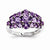 14k White Gold Amethyst Ring