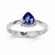 14k White Gold Tanzanite Diamond Ring