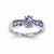 14k White Gold Diamond and Tanzanite Ring