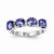 14k White Gold Tanzanite Diamond Ring