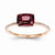 14k Rose Gold Diamond and Rhodolite Garnet Ring