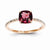 14k Rose Gold Diamond and Rhodolite Garnet Ring