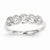 14k White Gold Diamond Circles Ring