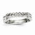 14k White Gold Diamond Double Lined Prong Set Ring