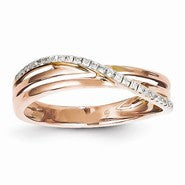 14k Rose Gold Diamond Ring