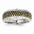 14k White Gold Champagne and White Diamond Black Rhodium Ring