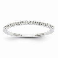 14k White Gold Diamond Wedding Band