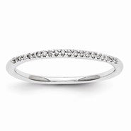 14k White Gold Diamond Wedding Band