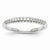 14k White Gold Diamond Wedding Band