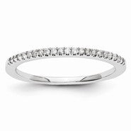 14k White Gold Diamond Wedding Band