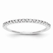 14k White Gold Diamond Wedding Band