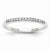 14k White Gold Diamond Wedding Band