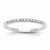 14k White Gold Diamond Wedding Band