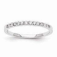 14k White Gold Diamond Wedding Band