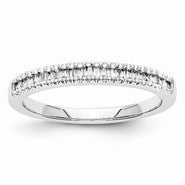 14k White Gold Diamond Wedding Band