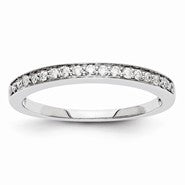 14k White Gold Diamond Wedding Band