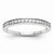 14k White Gold Diamond Wedding Band