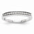 14k White Gold Diamond Wedding Band