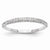 14k White Gold Diamond Wedding Band