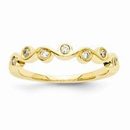 14k Yellow Gold Diamond Ring