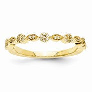 14k Yellow Gold Diamond Ring