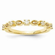 14k Yellow Gold Diamond Ring