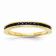 14k Yellow Gold Sapphire Ring