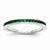 14k White Gold Emerald Ring