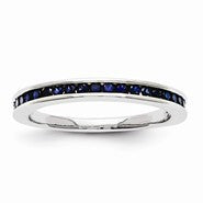 14k White Gold Sapphire Ring