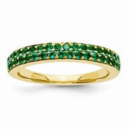 14k Yellow Gold Emerald Ring