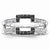 14k White Gold Black & White Diamond Ring