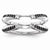 14k White Gold Black & White Diamond Ring