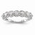 14k White Gold Diamond Wedding Band