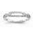 14k White Gold Diamond Wedding Band