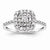 14k White Gold Diamond Engagement Ring