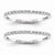 14k White Gold Diamond Wedding Band