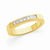 14k Yellow Gold Completed Diamond Princess Wedding Band