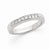 14k White Gold Completed Diamond Princess Wedding Band