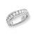 14k White Gold A Quality Complete Diamond Wedding Band